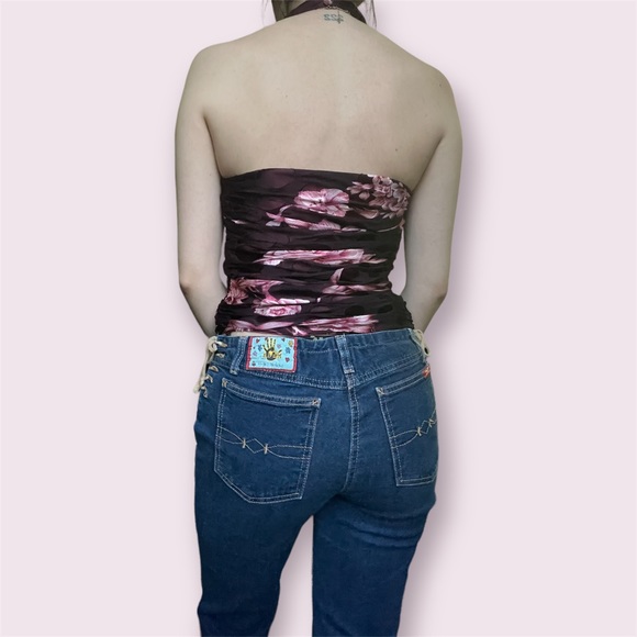 js collections printed corset top - Picture 4 of 5